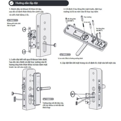 Lắp đặt Khóa điện tử Hafele DL7602 912.20.233