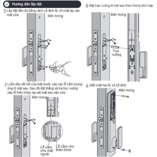 Lắp đặt Khóa điện tử Hafele PP8103 912.20.263