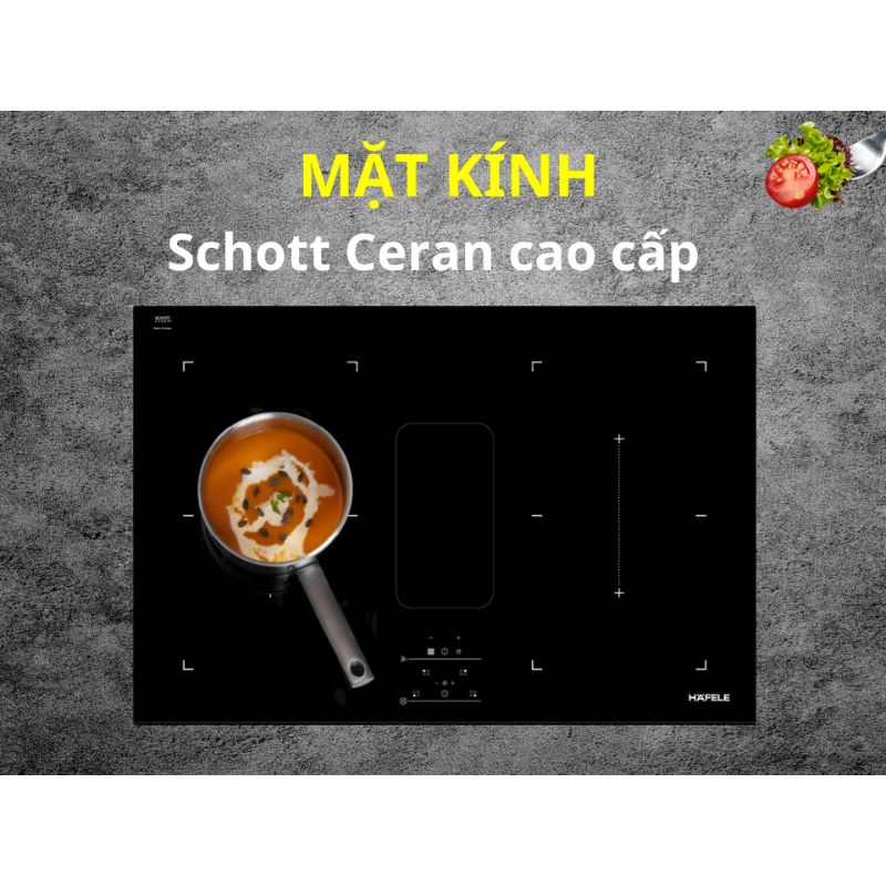 Mặt kính bếp từ kết hợp hút mùi HAFELE HC-IHH77A 539.66.822 Mặt kính bếp từ kết hợp hút mùi HAFELE HC-IHH77A 539.66.822