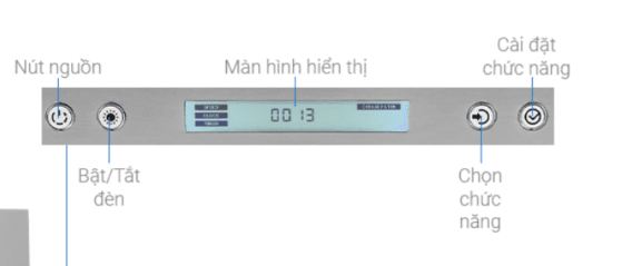 Máy hút mùi Hafele HH-WI90B 539.81.175 15 Bảng điều khiển của Máy hút mùi Hafele HH-WI90B