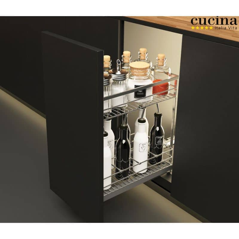 Ảnh thực tế bộ rổ gia vị SONATA Cucina 549.20.033 Inox 304 Ảnh thực tế bộ rổ gia vị SONATA Cucina 549.20.033 Inox 304