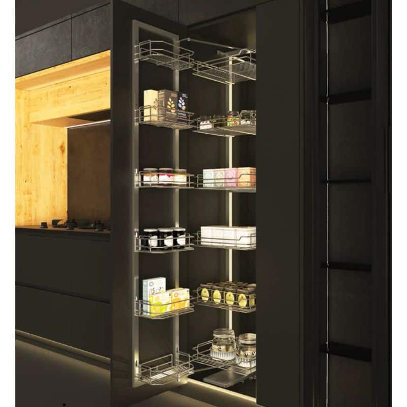 Ảnh thực tế ủ cao 6 tầng DOLCE Cucina 548.65.232 mạ chrome Ảnh thực tế tủ cao 6 tầng DOLCE Cucina 548.65.232 mạ chrome
