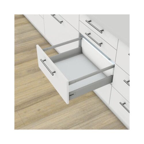Ray hộp Hafele 550.85.705 Antaro X3 30kg giảm chấn trắng 30kg D 228mm
