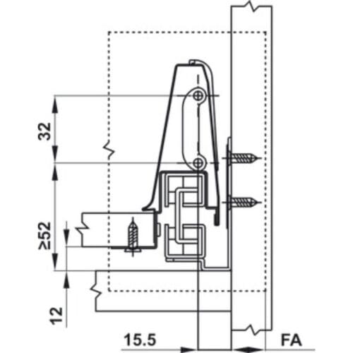 Ray hộp Hafele 552.03.781 Inner Alto âm giảm chấn H84xD300mm trắng mờ 4 Ray hộp Hafele 552.03.785 Inner Alto âm giảm chấn H84xD500mm trắng mờ (2)