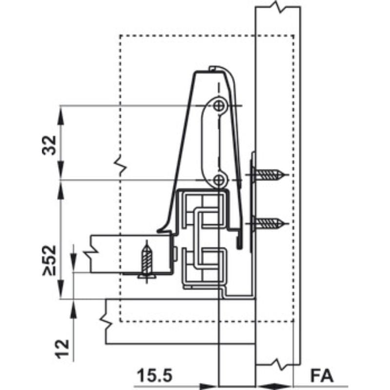 Ray hộp Hafele 552.03.785 Inner Alto âm giảm chấn H84xD500mm trắng mờ (2) Ray hộp Hafele 552.03.785 Inner Alto âm giảm chấn H84xD500mm trắng mờ (2)