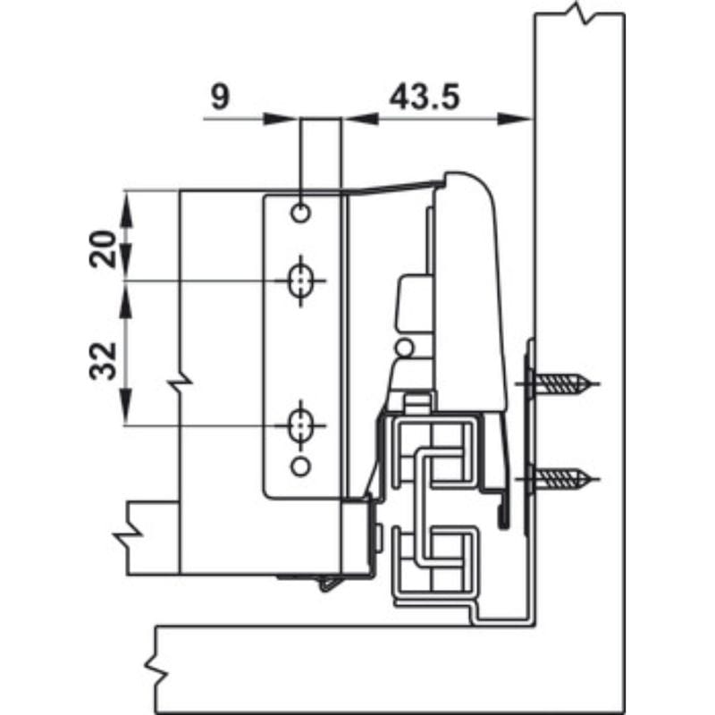 Ray hộp Hafele 552.03.785 Inner Alto âm giảm chấn H84xD500mm trắng mờ (3) Ray hộp Hafele 552.03.785 Inner Alto âm giảm chấn H84xD500mm trắng mờ (3)