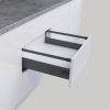 Ray hộp Alto-S chiều cao 80mm với thanh vuông Hafele 552.55.318