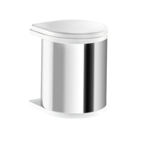 Thùng rác gắn cửa màu trắng Hafele 502.12.729 15L