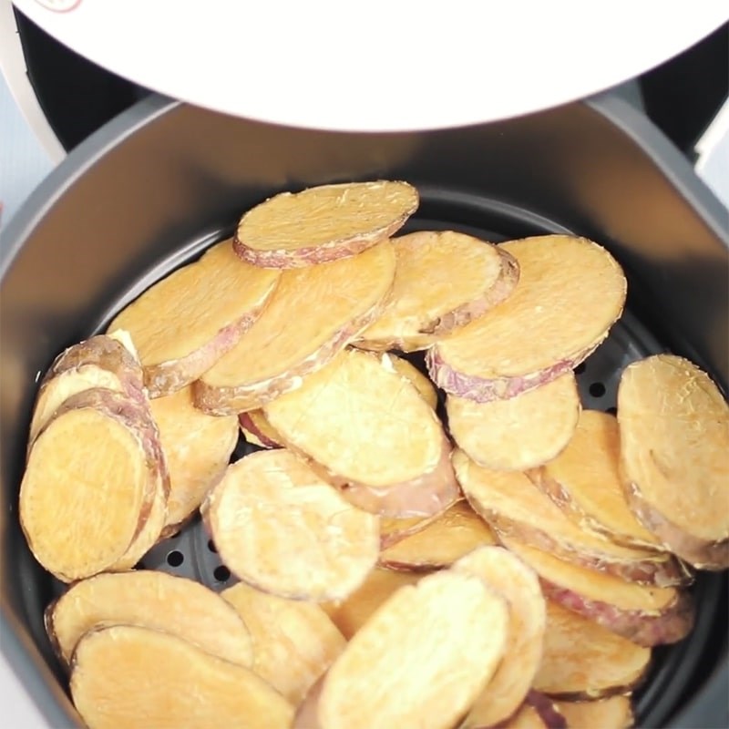 Khoai lang chiên bằng nồi chiên không dầu