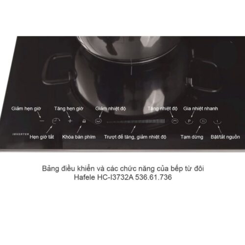 Bảng điều khiển bếp từ đôi Hafele HC-I3732A 536.61.736