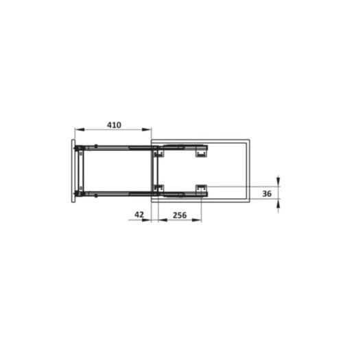 Bộ rổ gia vị, dao thớt Hafele Sonata 549.20.019 350mm 4 Bộ rổ gia vị, dao thớt Hafele Sonata 549.20.019 350mm