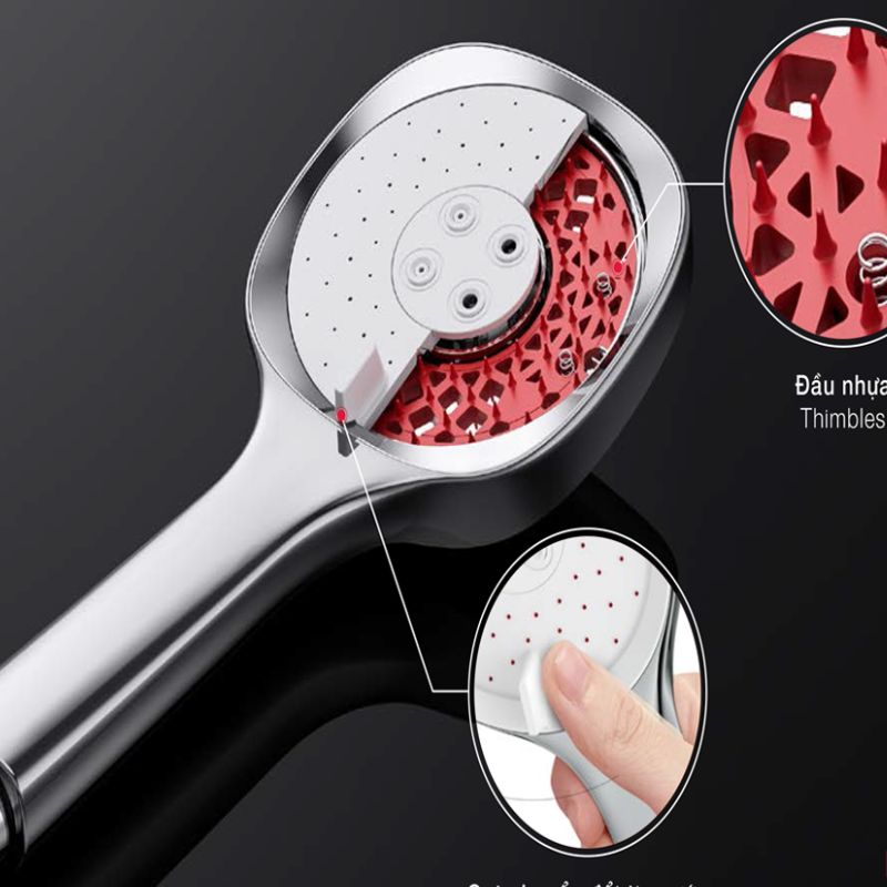 Ảnh thực tế Ảnh thực tế sen tay Self-Clean S 3 chức năng Hafele 485.60.629 Ảnh thực tế sen tay Self-Clean S 3 chức năng Hafele 485.60.629