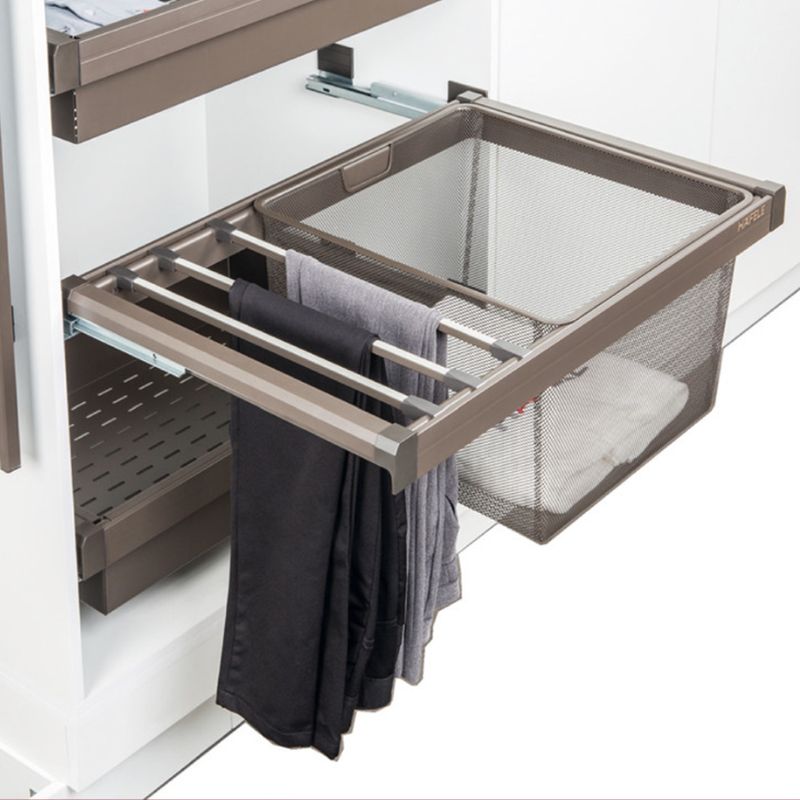 Giá treo quần kèm giỏ 800mm Hafele 807.95.131 Giá treo quần kèm giỏ 800mm Hafele 807.95.131