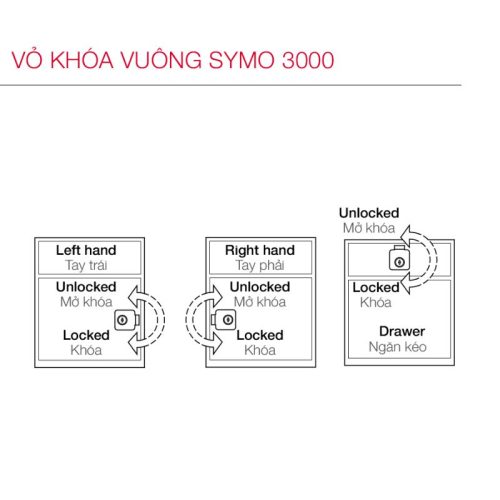 Vỏ khóa vuông chốt chết 32mm Hafele 232.26.681 4 Lắp đặt vỏ khóa vuông chốt chết 32mm Hafele 232.26.681