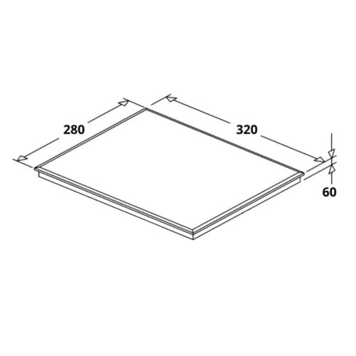 Bếp từ mini Hafele HSI-21FW 536.61.990 9 Hình ảnh 2D Häfele HSI-21FW 536.61.990