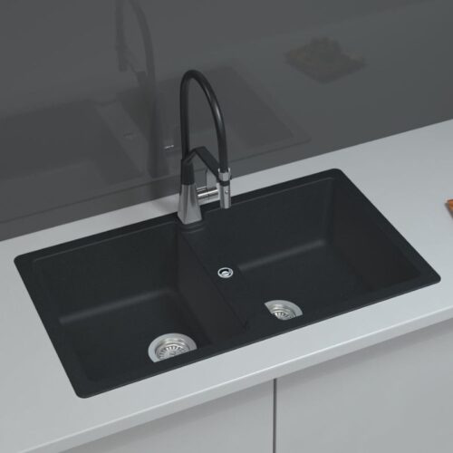 Chậu rửa bát đá 2 hố Hafele GRANSTONE HS19-GEN2S90