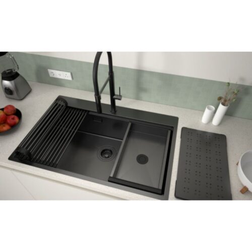 Chậu rửa bát Hafele WS R10 HS25-SSN1S-7650 567.24.485 Đen