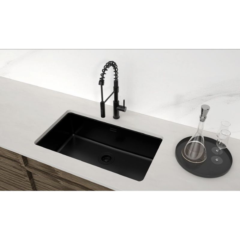 Ảnh chậu rửa bát inox 1 hố Hafele R25 HS25-SSN1S-760 567.24.483 Đen Ảnh chậu rửa bát inox 1 hố Hafele R25 HS25-SSN1S-760 567.24.483 Đen