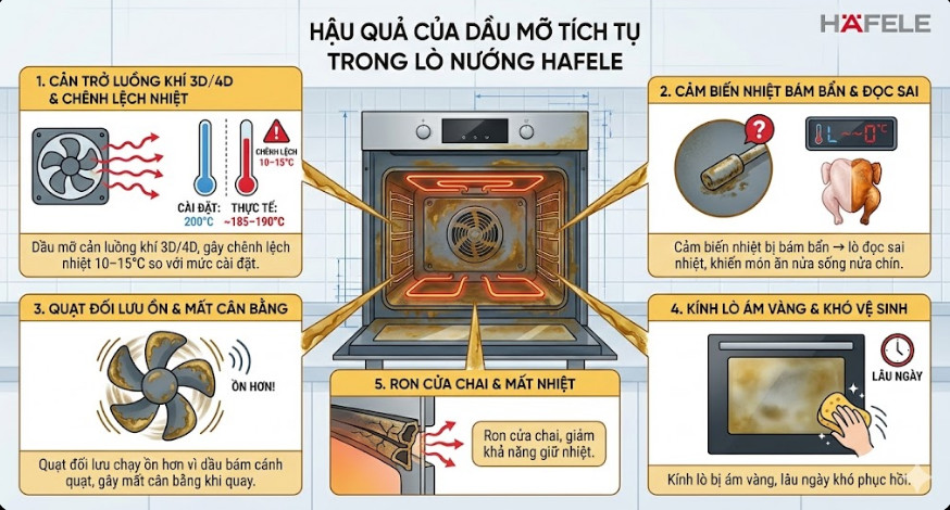 Vì sao phải bảo dưỡng & vệ sinh lò nướng Hafele định kỳ