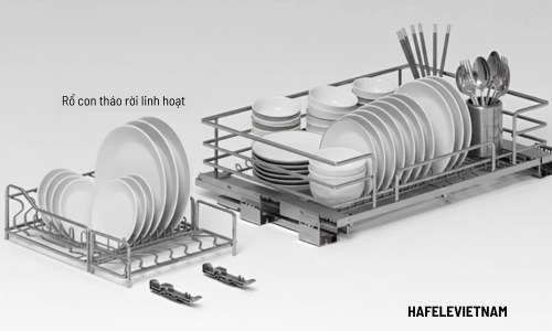549.04.045 Thiết kế rổ con tháo rời – linh hoạt khi sắp xếp