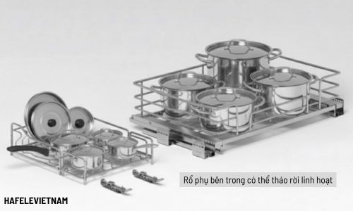 549.04.057 Rổ phụ tách rời linh hoạt theo thói quen sử dụng