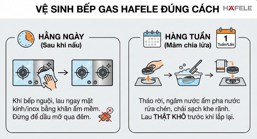 Vệ sinh đúng cách sau mỗi lần nấu