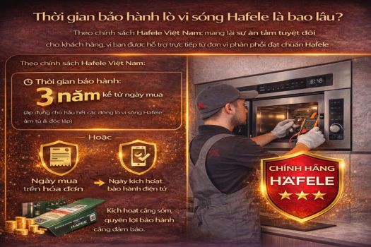 Thời gian bảo hành lò vi sóng Hafele 3 năm