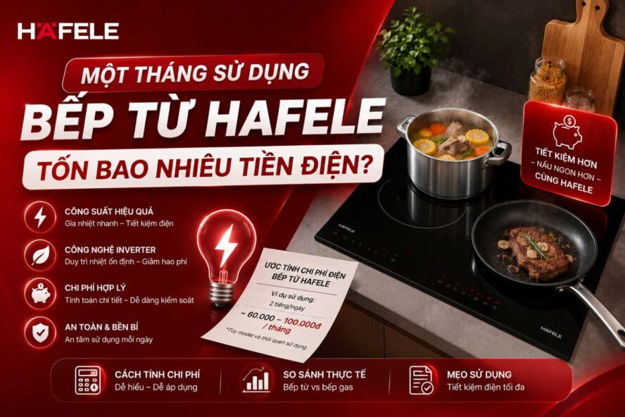 Mot Thang Su Dung Bep Tu Hafele Ton Bao Nhieu Tien Dien