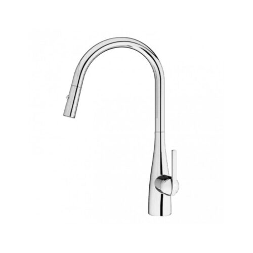 Vòi rửa bát dây rút Konox Curva Chrome