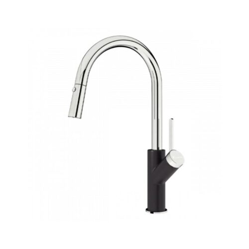 Vòi rửa bát dây rút Konox Ponte Black