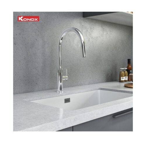 Vòi rửa bát dây rút Lasi Chrome 5 Lắp đặt vòi rửa bát dây rút Lasi Chrome