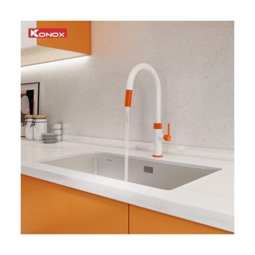 Lắp đặt vòi rửa bát dây rút Lasi Orange