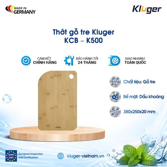 Thớt gỗ tre Kluger KCB – K500