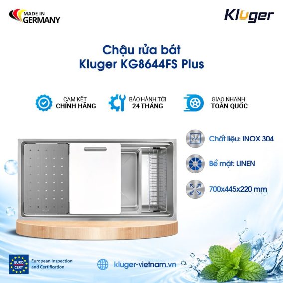 Chậu rửa bát Kluger KG8644FS Plus