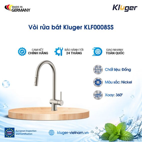 Vòi rửa bát Kluger KLF0008SS
