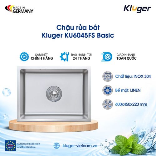 Chậu rửa bát Kluger KU6045FS Basic 1 Hố