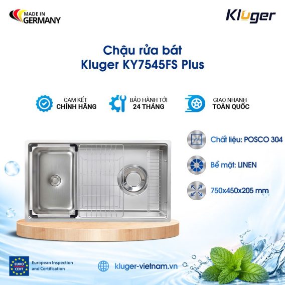 Chậu rửa bát Kluger KY7545FS Plus