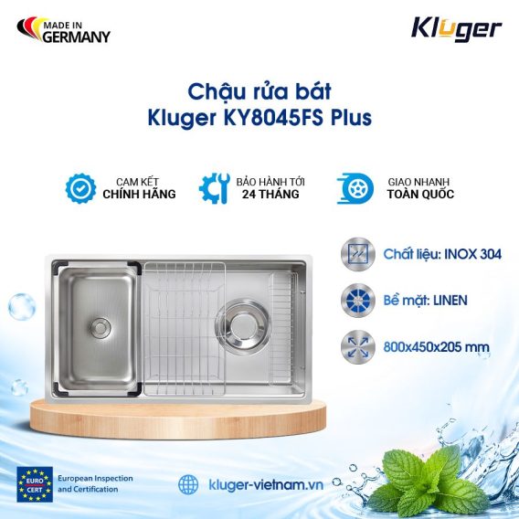 Chậu rửa bát Kluger KY8045FS Plus