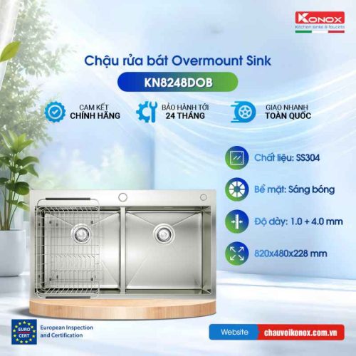 Chậu rửa bát Konox Overmount Sink KN8248DO