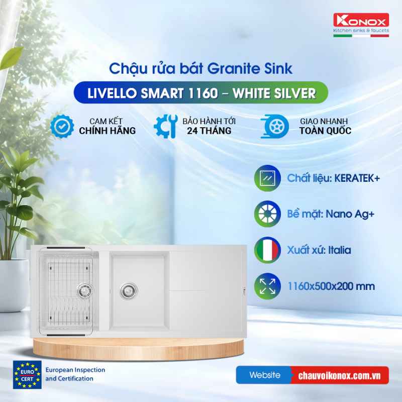 Livello Smart 1160 – White Silver Livello Smart 1160 – White Silver