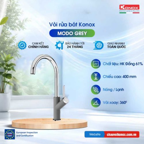Vòi rửa bát Konox Modo Grey