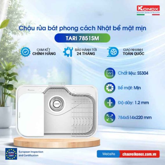 Chậu rửa bát Konox Tari 7851SM
