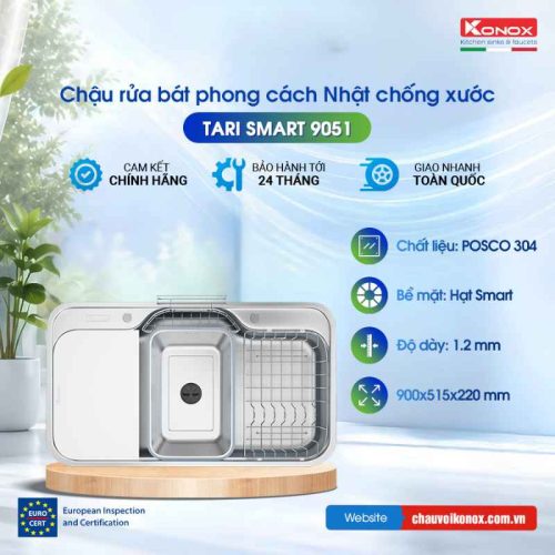 Chậu rửa bát Konox TARI 9051SR