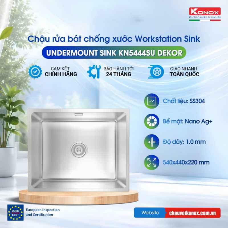 Undermount Sink KN5444SU Dekor Undermount Sink KN5444SU Dekor