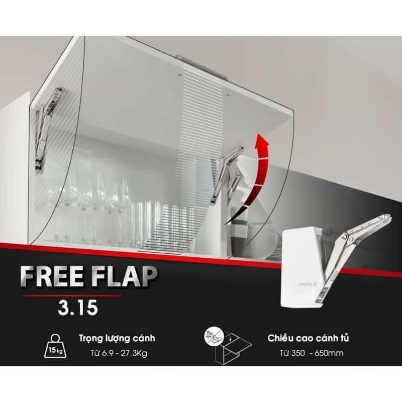Ảnh thực tế bộ tay nâng FREE FLAP 3.15 Hafele 493.05.863 nắp xám Ảnh thực tế bộ tay nâng FREE FLAP 3.15 Hafele 493.05.863 nắp xám