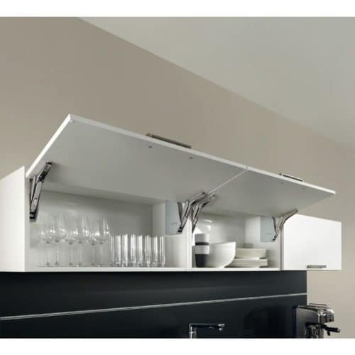 Bộ tay nâng FREE FLAP 3.15 Hafele 493.05.863 nắp xám 3 Ảnh thực tế bộ tay nâng FREE FLAP 3.15 Hafele 493.05.863 nắp xám