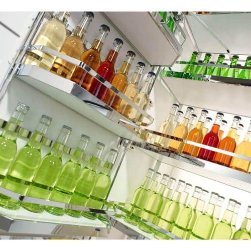 Tủ đồ khô 600mm Tandem Pantry Hafele 545.94.650 4 Ảnh thực tế bộ kệ đựng thực phẩm 3 tầng 600/800mm TANDEM PANTRY Hafele 545.94.650