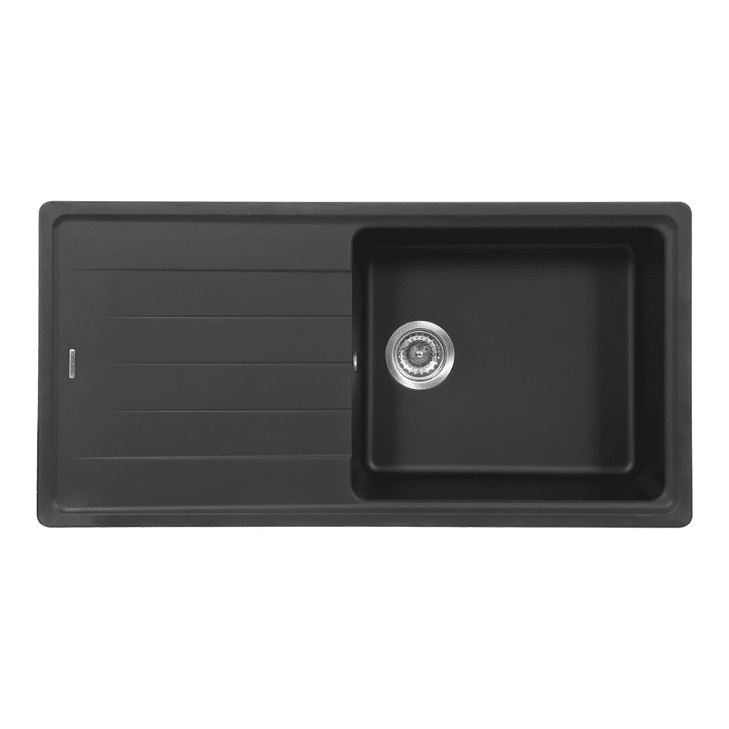 Chậu rửa bát đá 1 hố Hafele HS20-GED1S60 570.32.330 màu đen Chậu rửa bát đá 1 hố Hafele HS20-GED1S60 570.32.330 màu đen