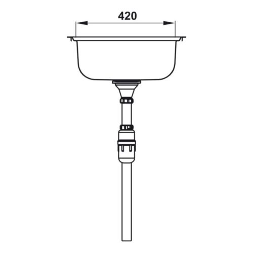 thông số kỹ thuật của Chậu rửa chén bát Hafele Claudius HS-SD12050 567.20.513
