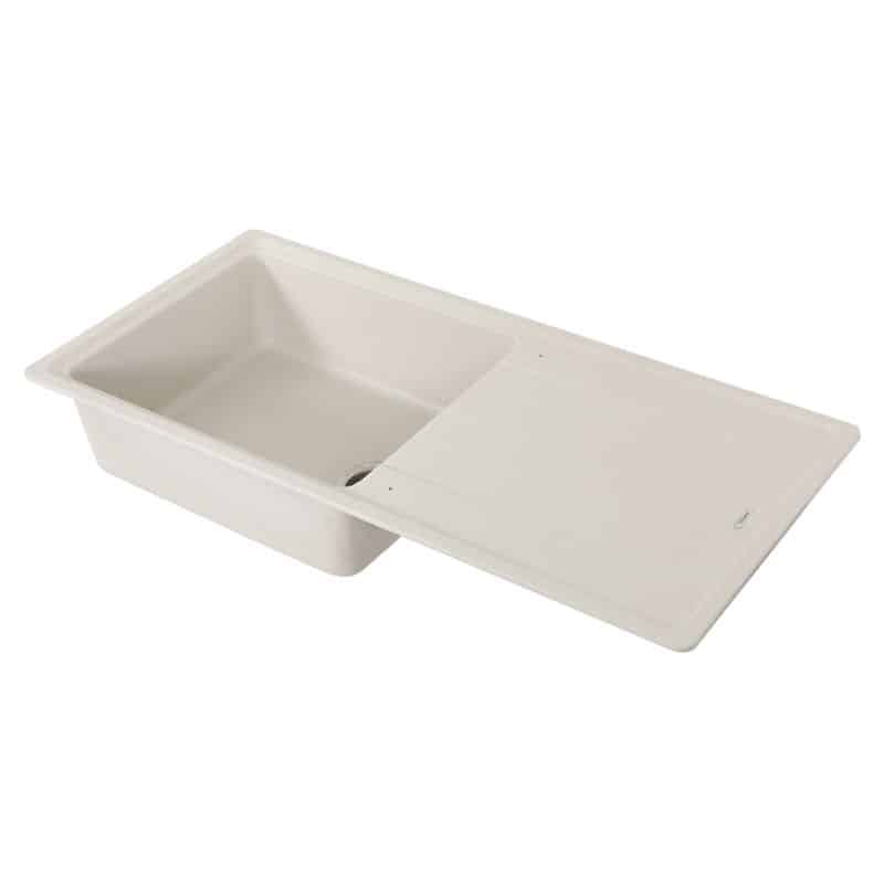 Góc trái chậu rửa bát đá 1 hố Hafele HS20-GED1S60 570.32.830 Chậu rửa bát đá 1 hố Hafele HS20-GED1S60 570.32.830